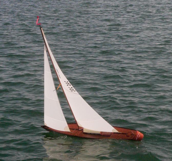 wooden model boat