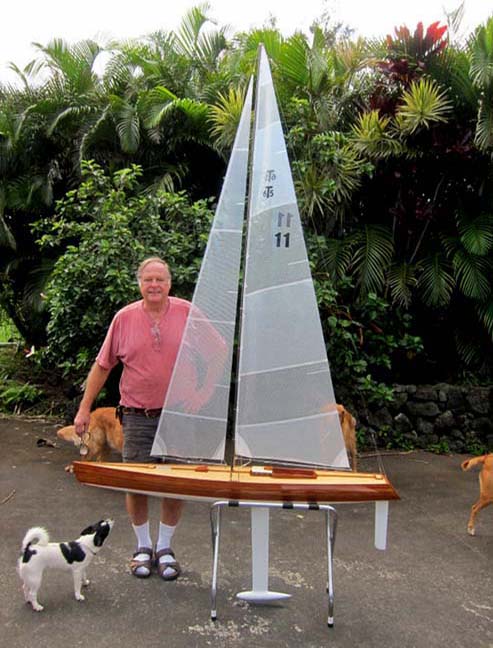 Wooden Model Sailboat