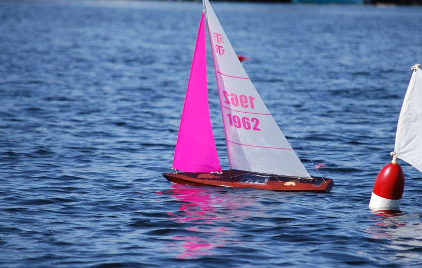 wooden rc sailing boat