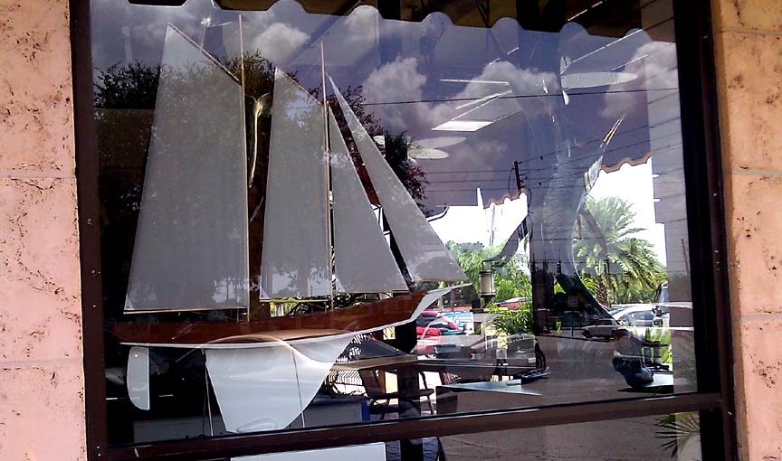 RC schooner model sailboat