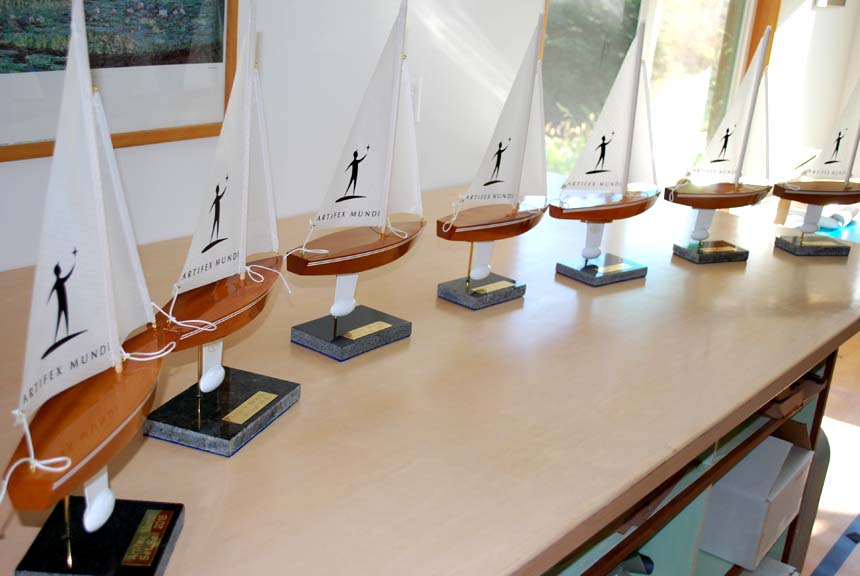 wooden sailboat