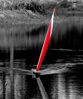 RC model sailboat
