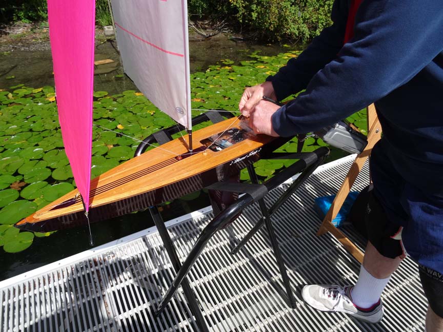 rc wooden model sailboat kit