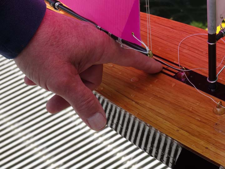 wood model sailboat