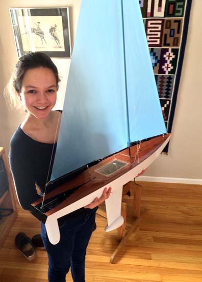 remote control model sailboat