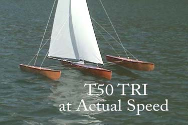 rc trimaran sailboat